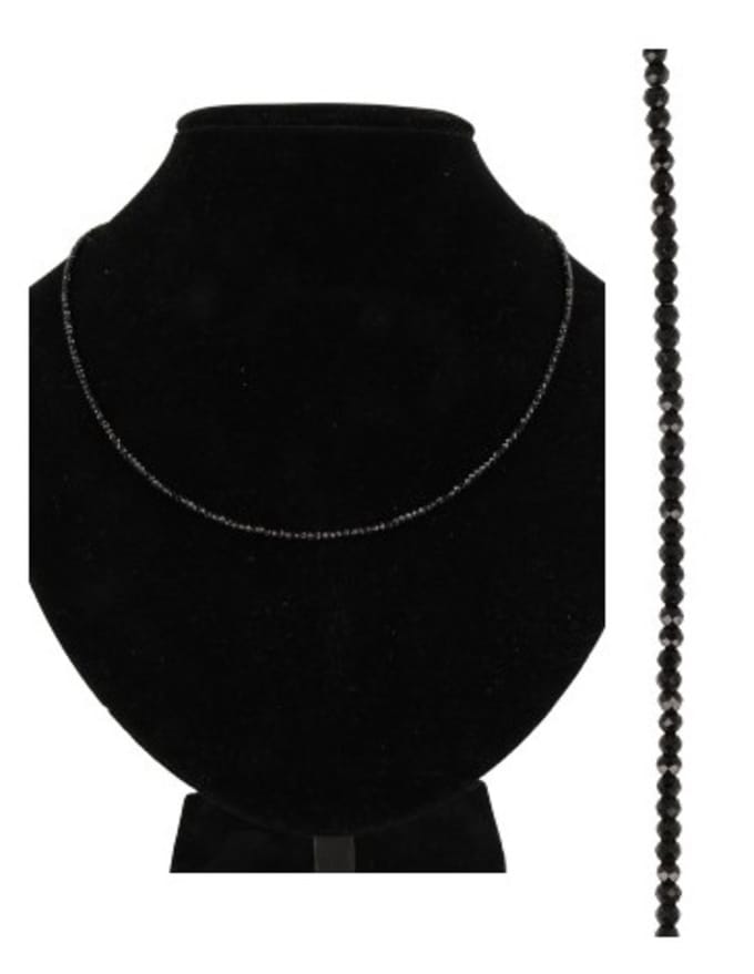 Spinel zwart summer vibes ketting