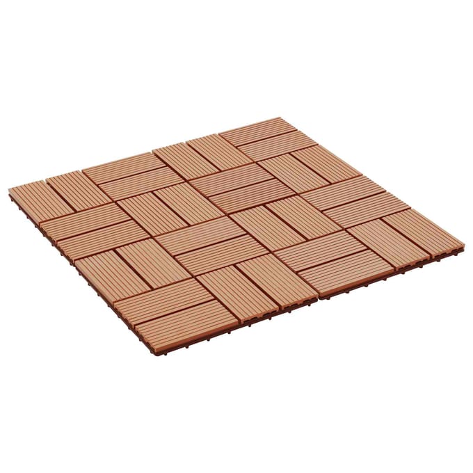 vidaXL - Terras - Tegel - 22 - st - Teakhout - 30 - x - 30 - cm - WPC