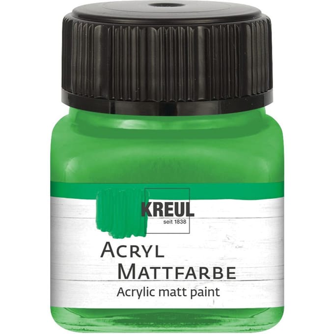 KREUL acryl matte verf, 20 ml - Lichtgroen