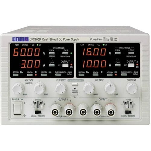 Aim TTi CPX200D Labvoeding, regelbaar 0 - 60 0 - 10 A 360 W Aantal uitgangen: 2 x