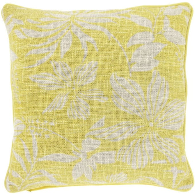 Unique Living - Sierkussen Keoni Lemon Yellow -45x45cm