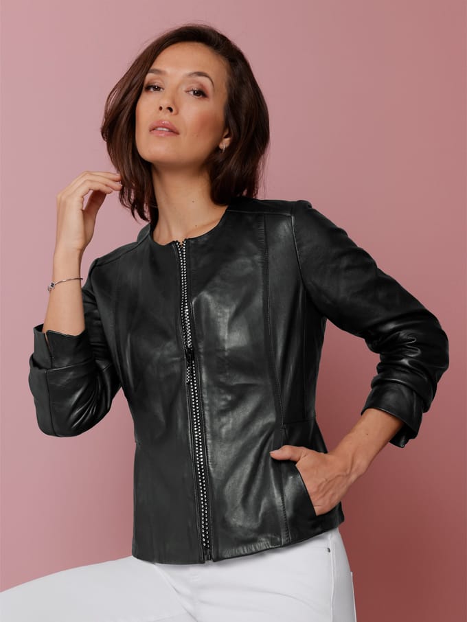 Leren blazer