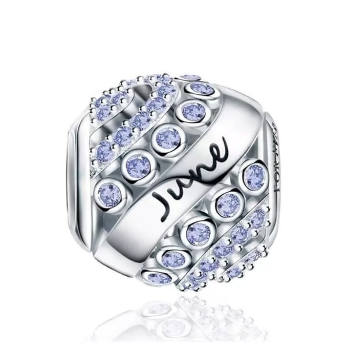 Bedel Juni - 925 Sterling Zilver - Voor Bedelarmband - Romystones
