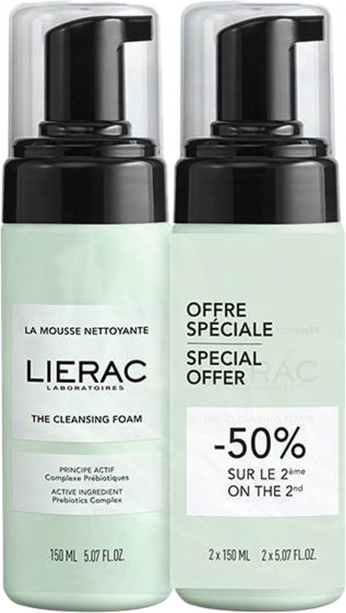 Lierac Démaquillants La Mousse Nettoyante 2x150ml