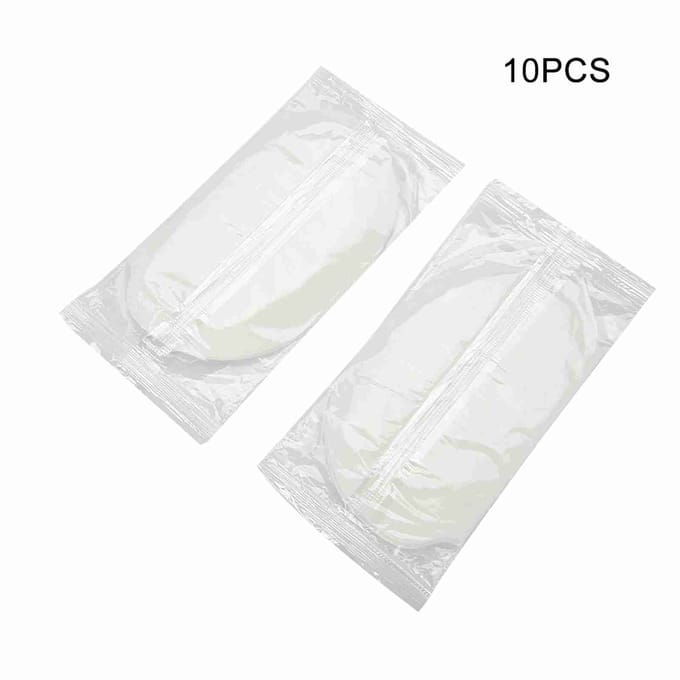 Coussinets absorbants jetables pour aisselles, en coton, unisexe, 20 pièces white