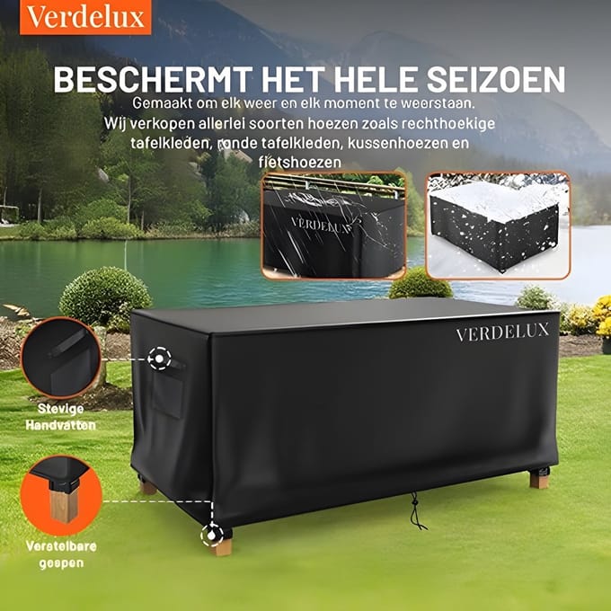 Tafelhoes 231 x 101 x 80 cm Zwart