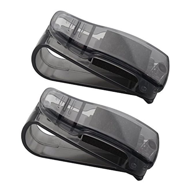 2 Stuks Auto Zonnebril Houder - Zon Visor Clip met Ticket Card Clip - Auto Accessoires