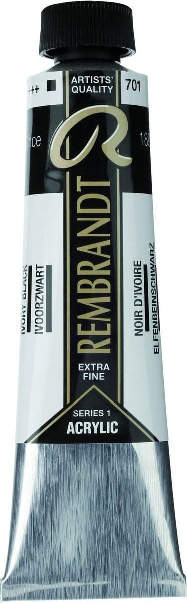 Rembrandt Acryl Verf Serie 1 Ivory Black (701)