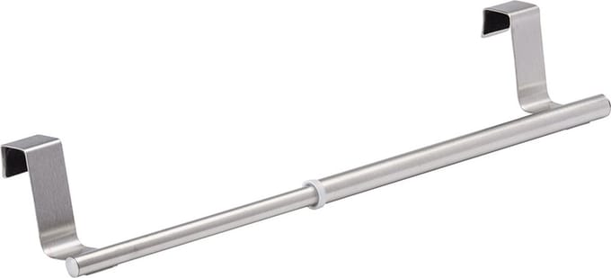 Wenko handdoekstang uitschuifbaar large - Zilver - Ophangen zonder boren | Uitschuifbaar