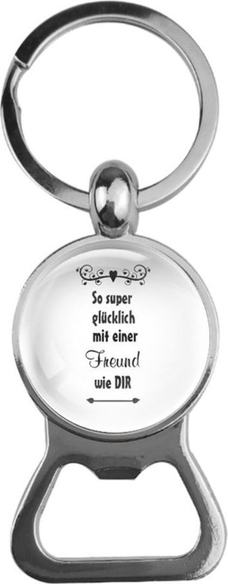 Bieropener Glas - So Super Glucklich Mit Einer Freund Wie Dir