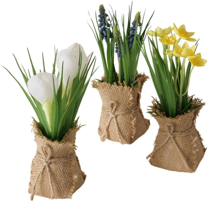 Boltze Home kunstplant voorjaar H19cm