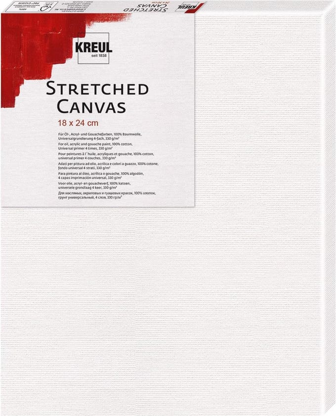 Kreul Stretched Canvas Frame 18 x 24 cm - Wit