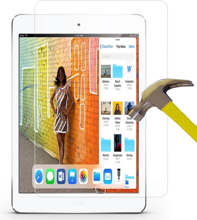 Screenprotector geschikt voor iPad 9.7 2018 - Screen Protector Glas