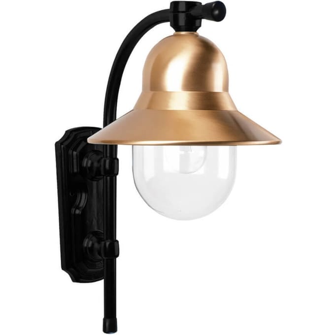 K.S. Verlichting Tijdloze buitenwandlamp Toscane, zwart