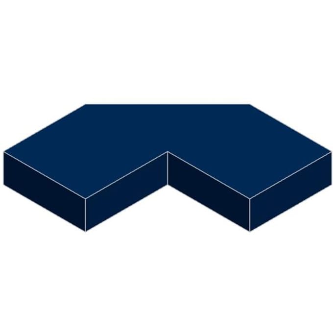 10 PIÈCES 27263 Bloc d'Angle 2x2 Moc Pièces de Connexion Couleur S'adapte avec Brique DO-IT-YOURSELF Jouet pour Enfants Pièces d'Assemblage W12512WW-10PCS blue