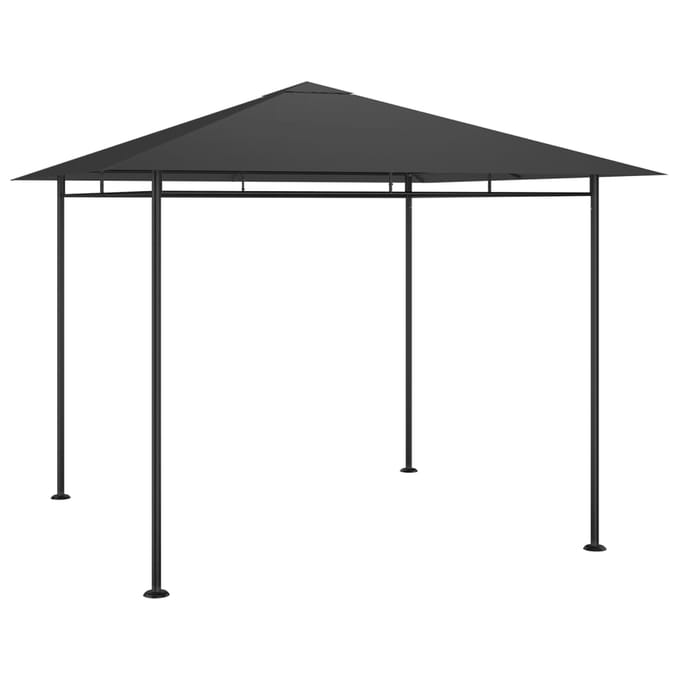 vidaXL - Prieel - 180 - g/m² - 3x3x2,7 - m - antracietkleurig