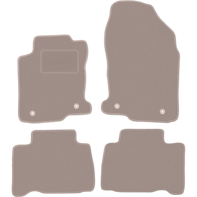 Beige velours vloermatten voor: Lexus NX 200T crossover (2014-)