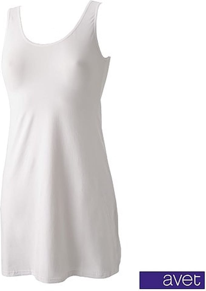 Avet gladde onderjurk microfiber - 79090 - wit - zwart - beige - M