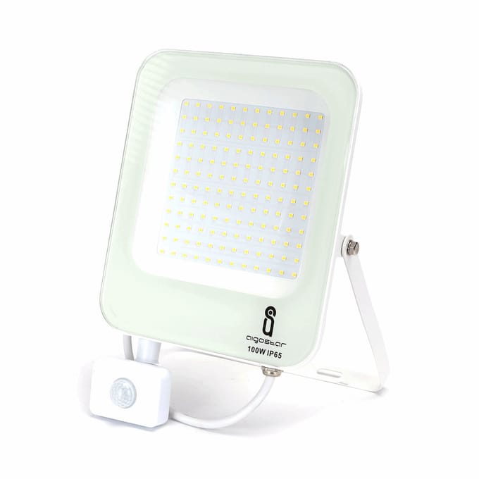 Buitenlamp wit met IR bewegingssensor | LED 100W~8900Lm=900W schijnwerper | daglichtwit 6500K | waterdicht IP65