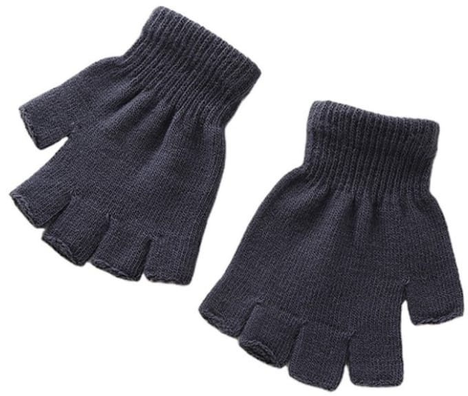 Go Go Gadget - Vingerloze handschoenen - Kort - One Size - 1 paar - Antraciet