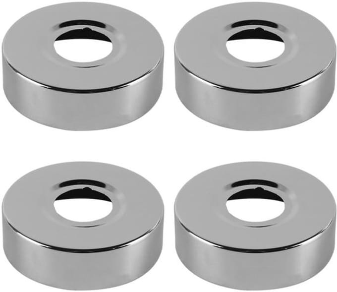 Allecto - Rvs Decoratieve Deksel - 4 Stuks - Duurzaam en stijlvol
