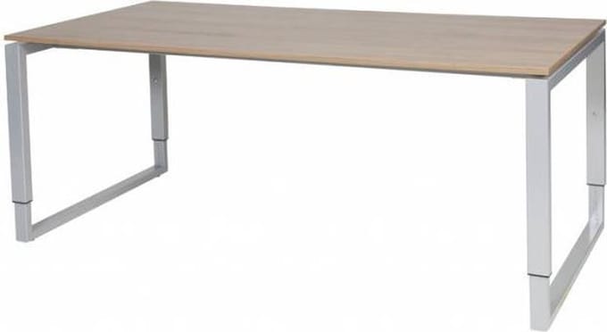 Verstelbaar Bureau - Plus 180x90 Havana Kersen - alu frame