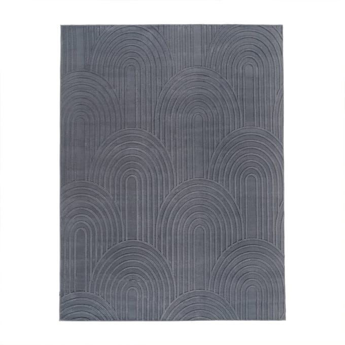 Vachtkleed Lelystar antraciet 80x150 cm