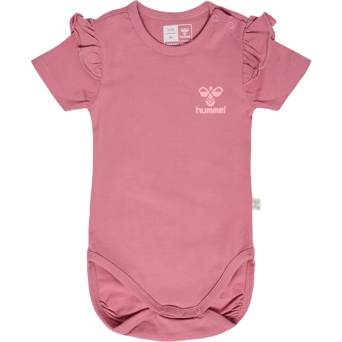 Hummel kinderbody met korte mouwen Hmltalya Ruffle S/S 219859