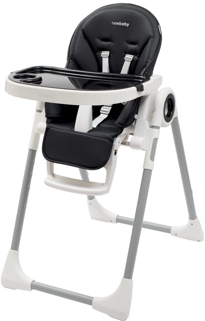 New Baby Iris kinderstoel eco-leer zwart - Verstelbare kinderstoel