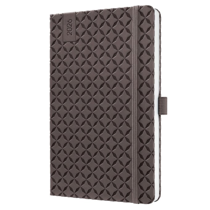 Sigel weekagenda Flair 2026 formaat A5 Coffee Brown hardcover
