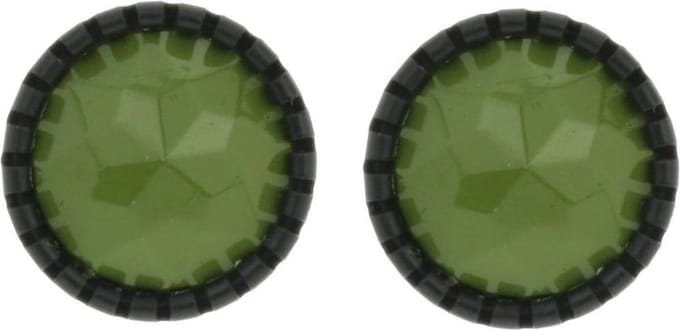 Behave - Oorstekers dames - Olijfgroen accent - Modern retro look
