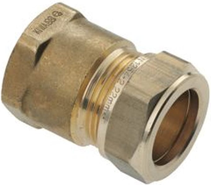 Bonfix messing knelfitting schroefbus 22mm x 1/2inch FxRp