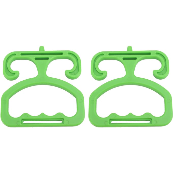 2 Stuks Boodschappentas Drager Arbeidsbesparend Zware Uitvoering Boodschappentas Handgreep Houder green
