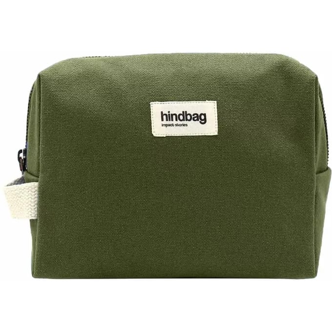 Hindbag toilettas Leon groen - biologisch katoen - GOTS - Groen
