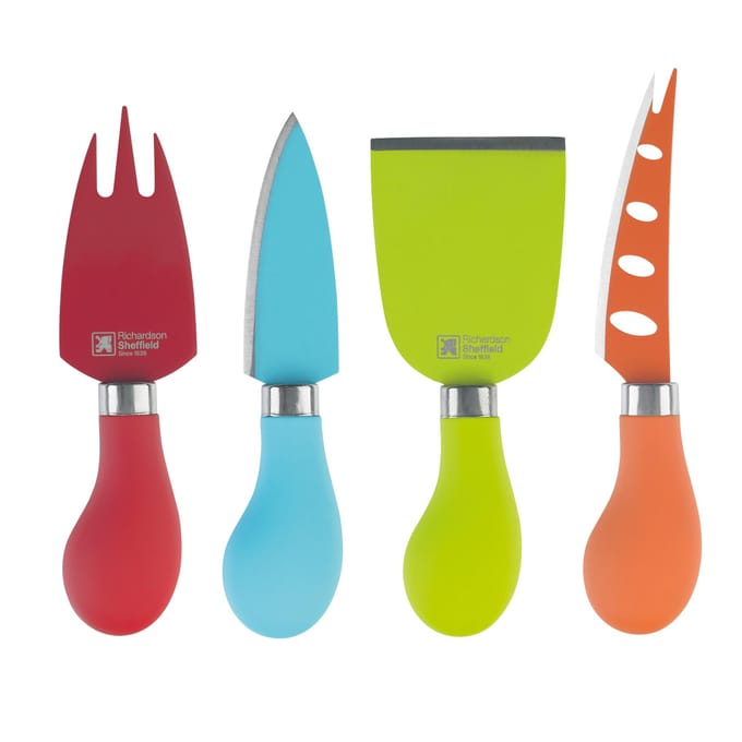 Richardson Sheffield - Kaasmessen set 4-delig blauw modern design luxe kaasmes.