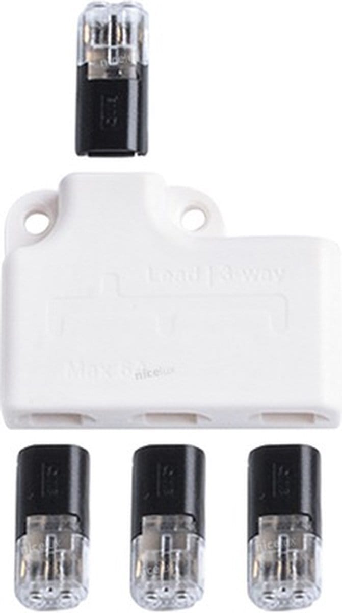 Quick kabel splitter - 1 naar 3 - 12V-incl. 4 connectors