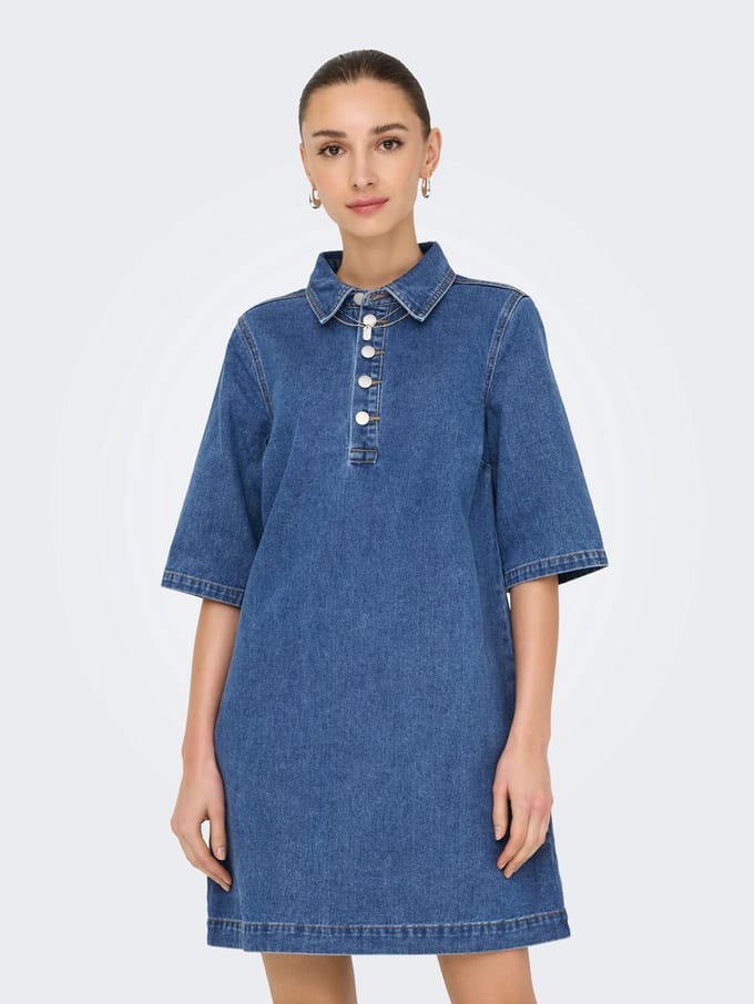 JdY Denim jurk JDYBELLA Midi-jurk