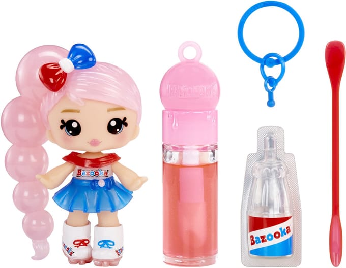 Yummiland Lip Gloss Doll- Licensed Sweets- Bazooka Bubblegum