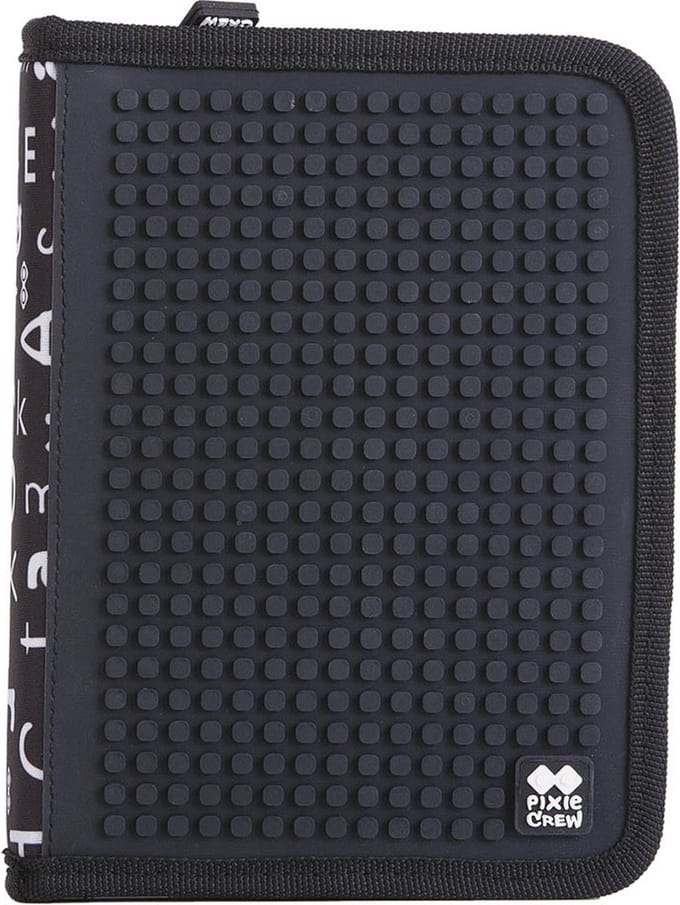 Pixie Crew Etui Met Siliconen Zijkant En Pixels Zwart 19 Cm