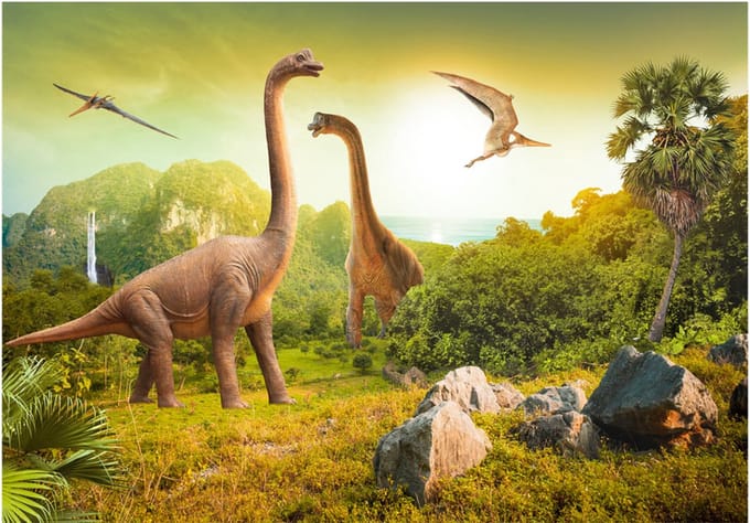 Fotobehang - Dinosaurs.