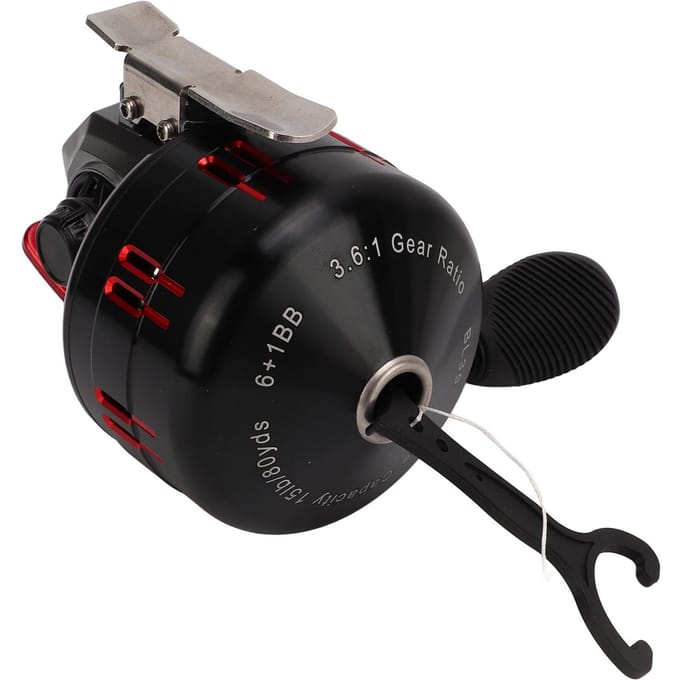Vismolen Aluminiumlegering Metaal Rood 3.6:1 Versnellingsverhouding Spinning Baitcasting Spoel Vissen black