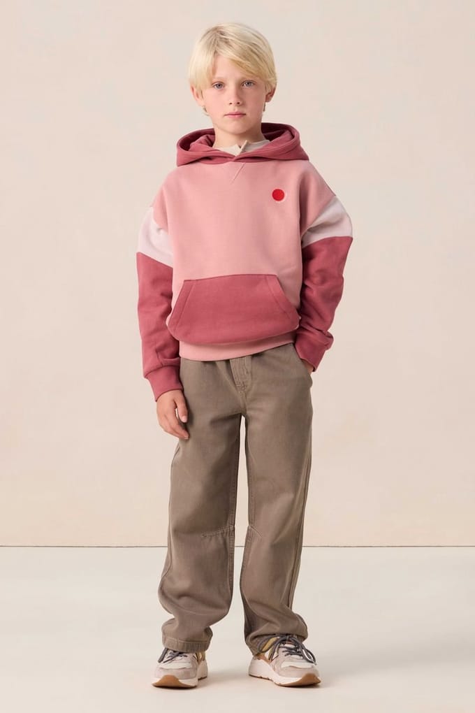 Sissy-Boy - Roze colourblock hoodie