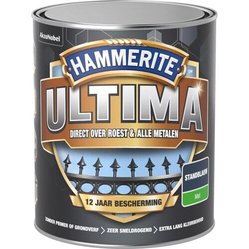 Hammerite Metaallak Ultima Mat Standblauw 750ml