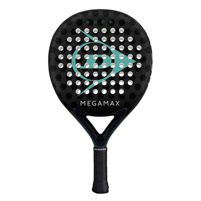 Dunlop Megamax Padel Racket (ZWART/BLAUW)