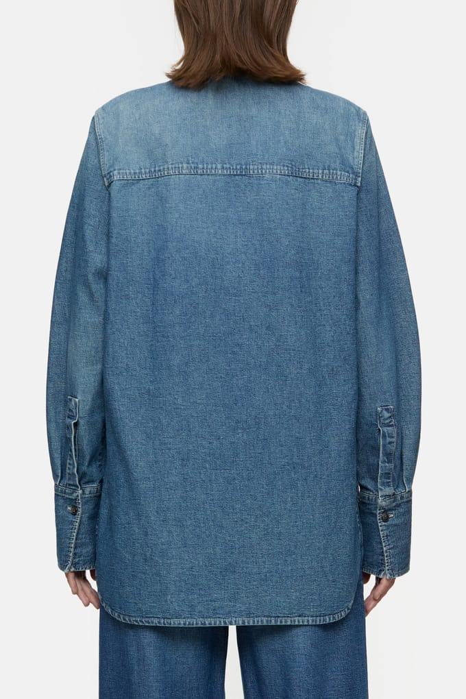 Closed Fitted Utility Shirt & Blouses Mid Blue Taglia: S | Magliette intime Outlet | Donna | Blu