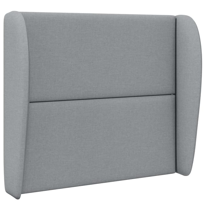 vidaXL - Hoofdbord - oor - Lichtgrijs - 80 - x - 23 - x - 6 - cm - Stof