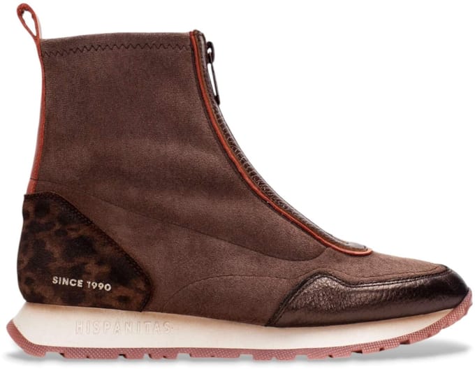 Hispanitas Bruine Kansas Leren Sneakers