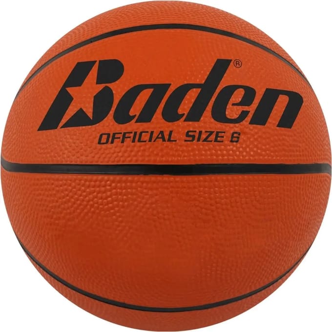 Baden Rubber Basic (Size 6) Basketbal Dames - Oranje | Maat: 6