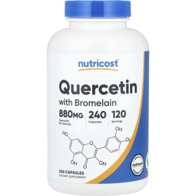 Met Quercetine en Bromelaïne, 240 capsules