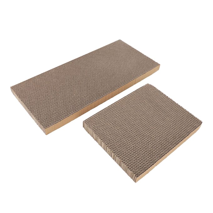 Griffoir pour Chat Carton Papier Ondulé Meubles Remplacement Facile Griffoir Carton beige